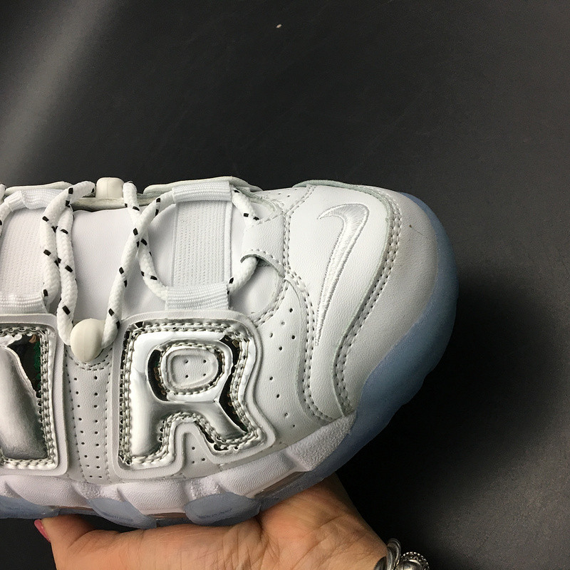 nike air more uptempo Ch*0me white 917593-100